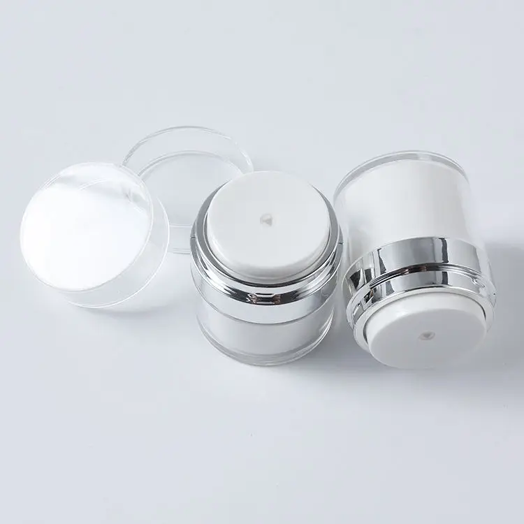 Airless Lotion Empty Acrylic C - مراجعة Luxury Skincare Jars وسعره