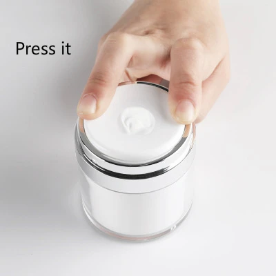 Airless Lotion Empty Acrylic C - مراجعة Luxury Skincare Jars وسعره