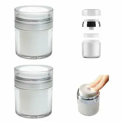 Airless Lotion Empty Acrylic C - مراجعة Luxury Skincare Jars وسعره