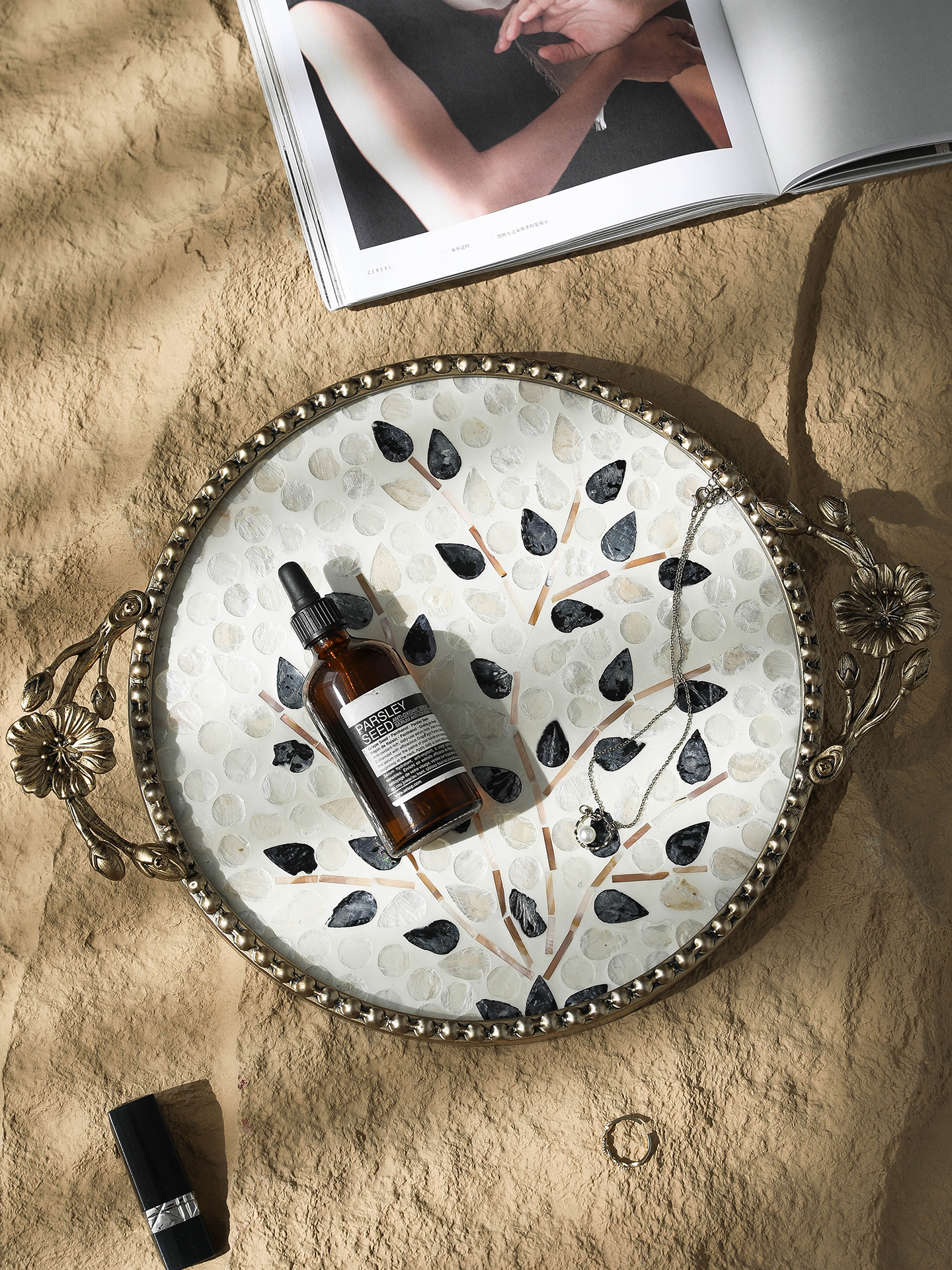 Creative Luxury Shell-Decorate - مراجعة Luxury Skincare Tray وسعره
