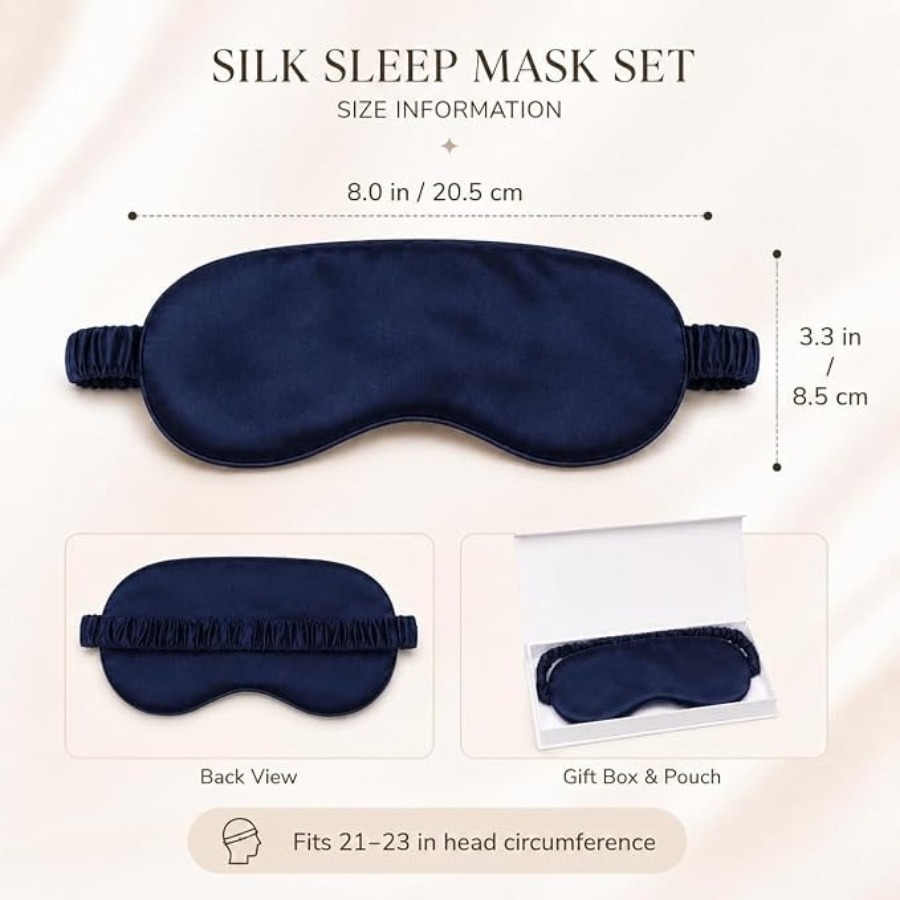 Silk Sleep Mask Light Blocking - مراجعة Ultra Luxury Skincare وسعره