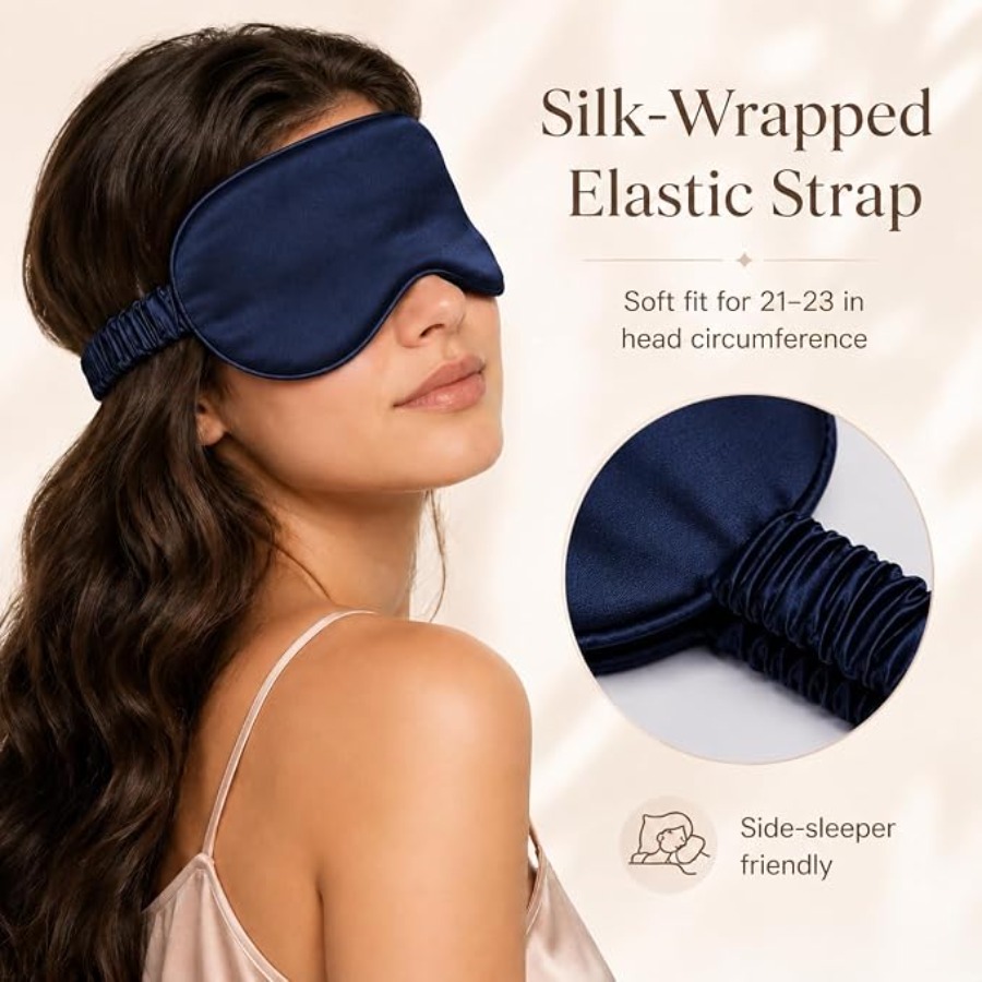 Silk Sleep Mask Light Blocking - مراجعة Ultra Luxury Skincare وسعره