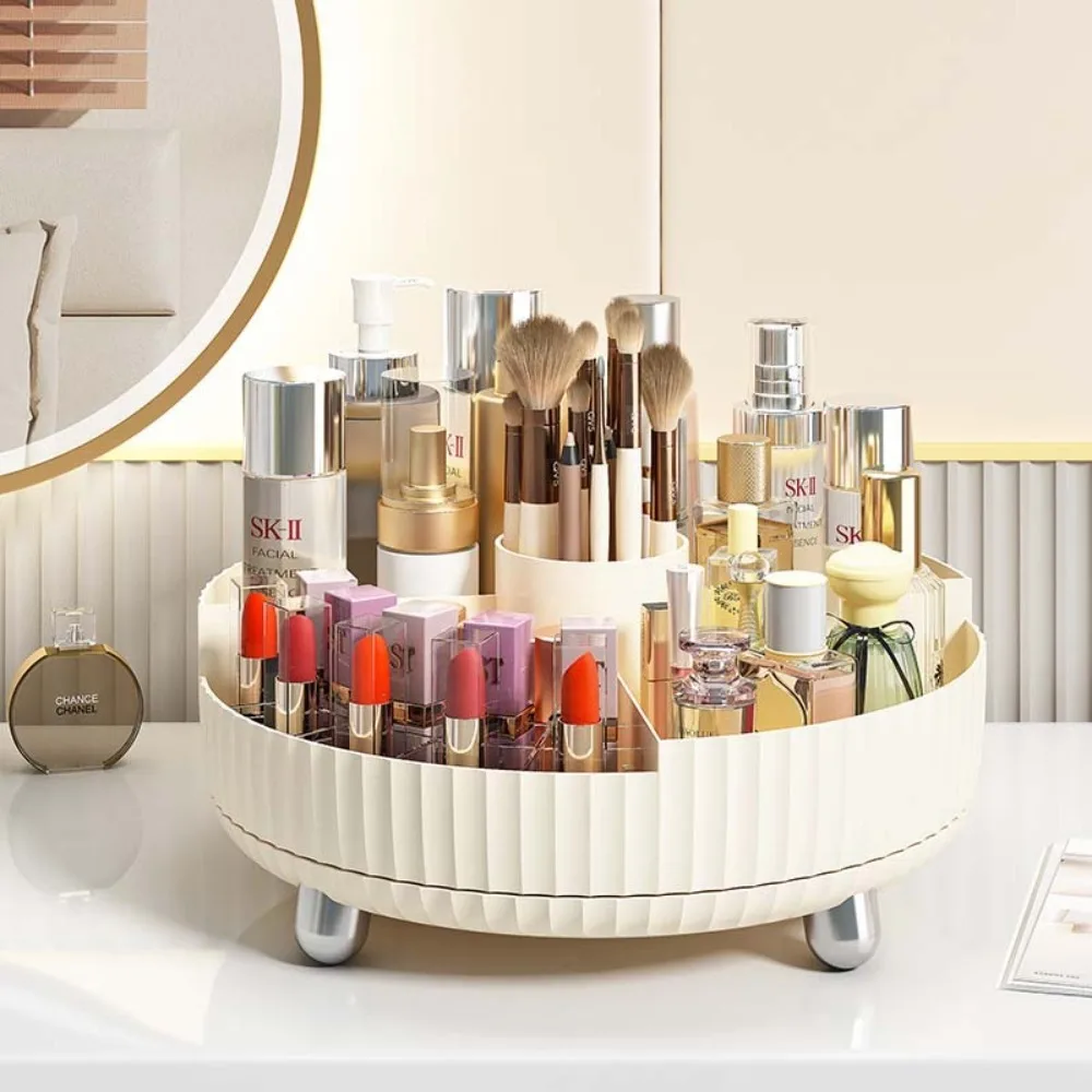 Rotating Luxury Cosmetics Stor - مراجعة Luxury Skincare Tray وسعره