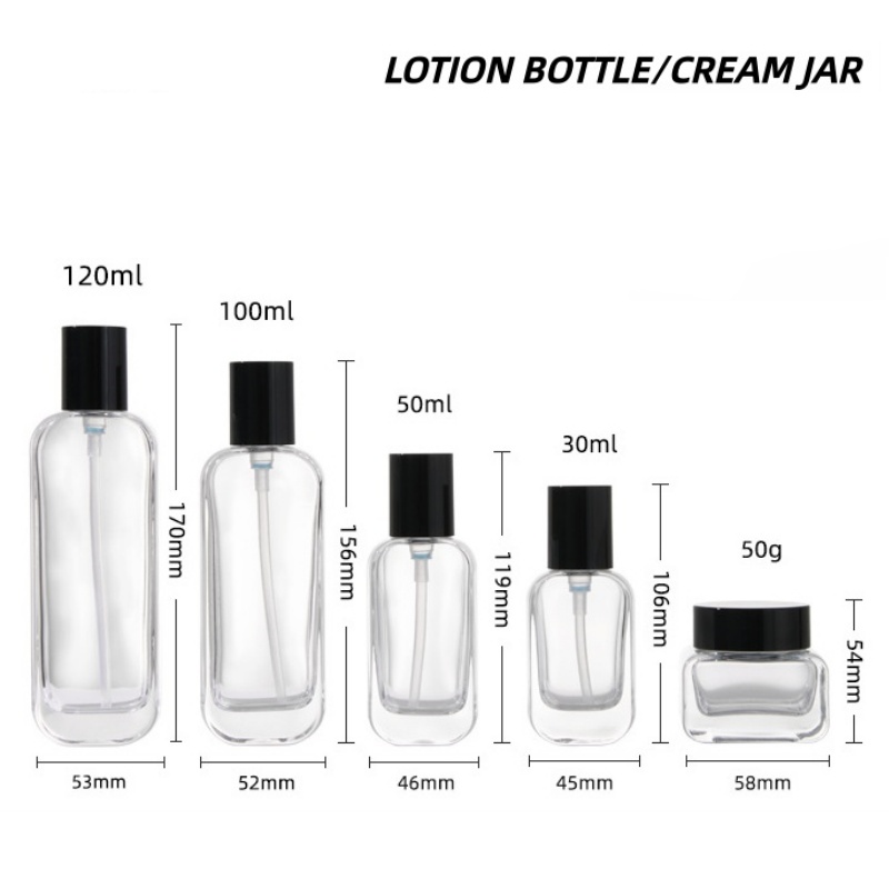 【Logo Custom】1Pcs Luxury Clear - مراجعة Luxury Skincare Bottles وسعره