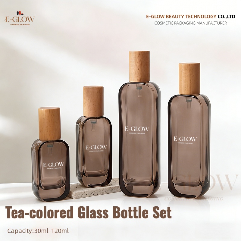 【Logo Custom】1Pcs Luxury Flat  - مراجعة Luxury Skincare Bottles وسعره