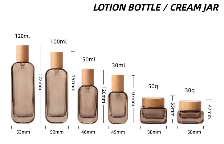 【Logo Custom】1Pcs Luxury Flat  - مراجعة Luxury Skincare Bottles وسعره