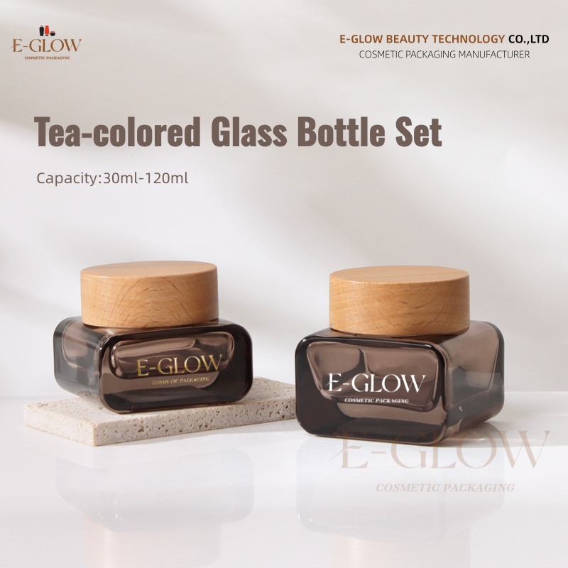 【Logo Custom】1Pcs Luxury Flat  - مراجعة Luxury Skincare Bottles وسعره