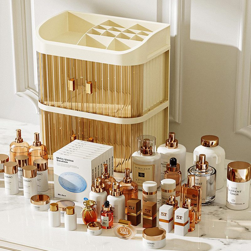 Cosmetics Storage Box Desktop  - مراجعة Luxury Skincare Dupes وسعره