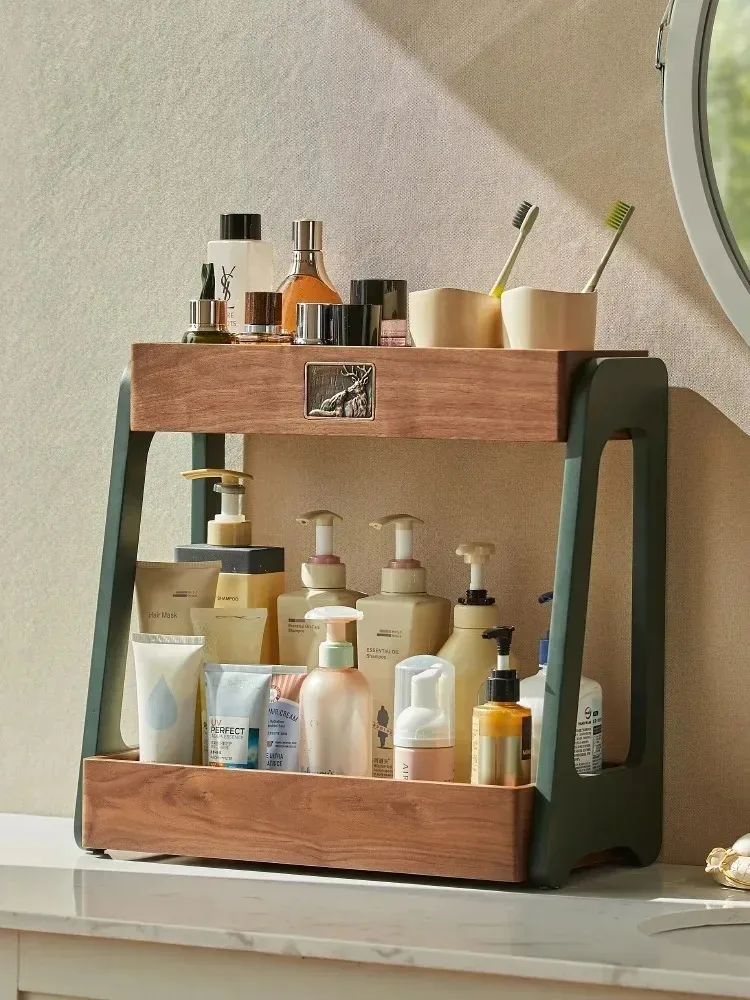 Desktop double-layer cosmetic  - مراجعة Luxury Skincare Tray وسعره