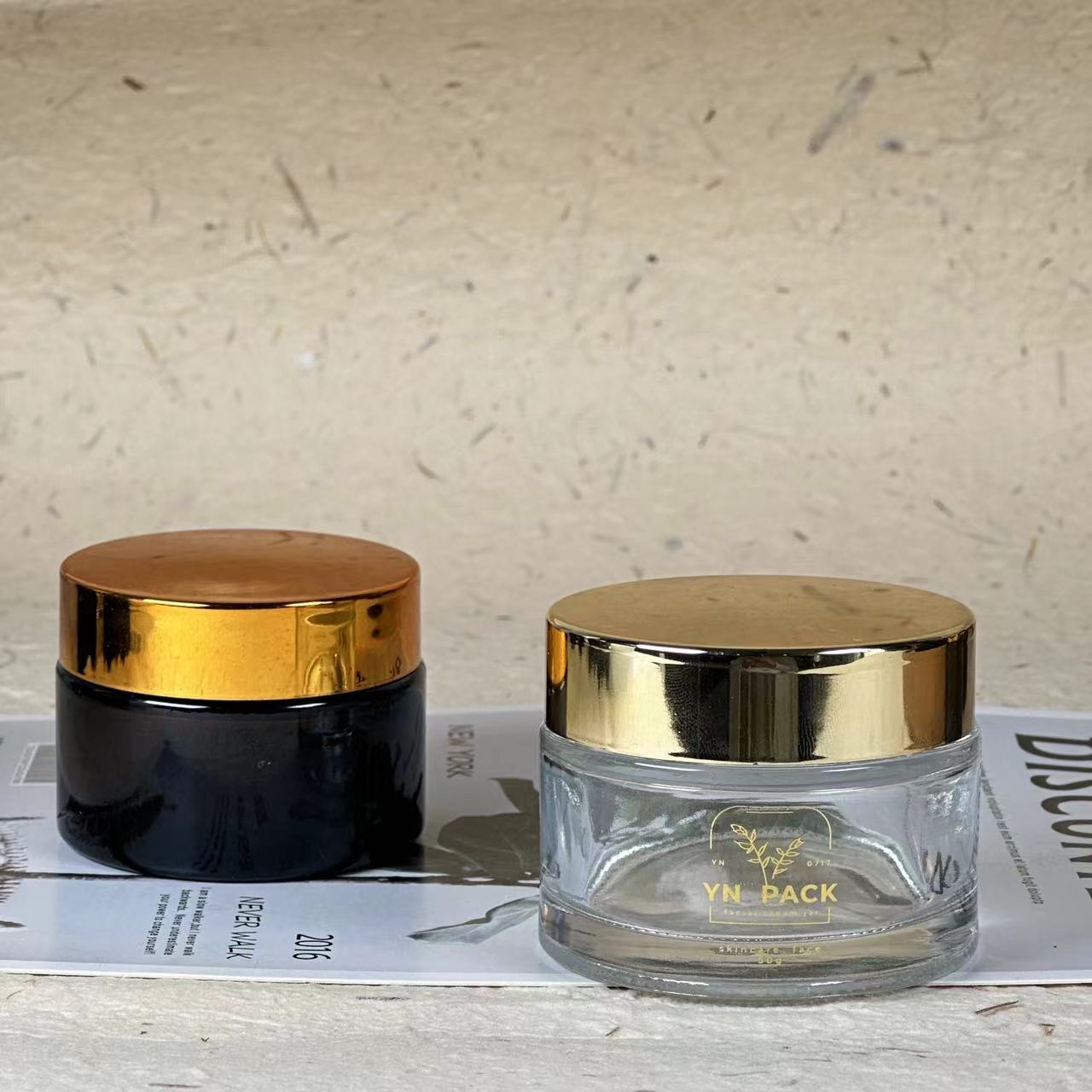 luxury glass jar Wholesa frost - مراجعة Luxury Skincare Jars وسعره