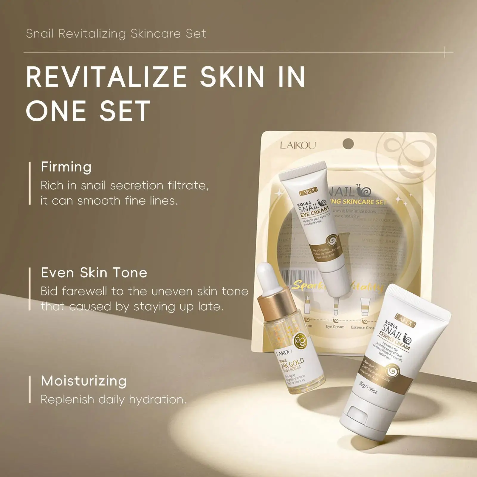 24K Gold Snail Repair Serum Ey - مراجعة Luxury Skincare Essence وسعره