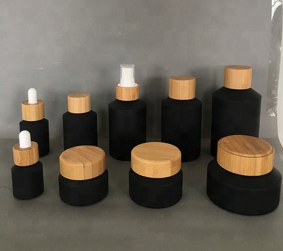 60pcs 120ml black matte glass  - مراجعة Luxury Skincare Jars وسعره