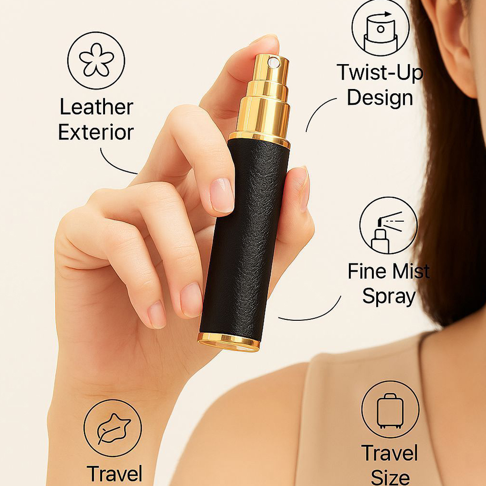 New 10ML Leather Luxury Perfum - مراجعة Luxury Skincare Bottles وسعره