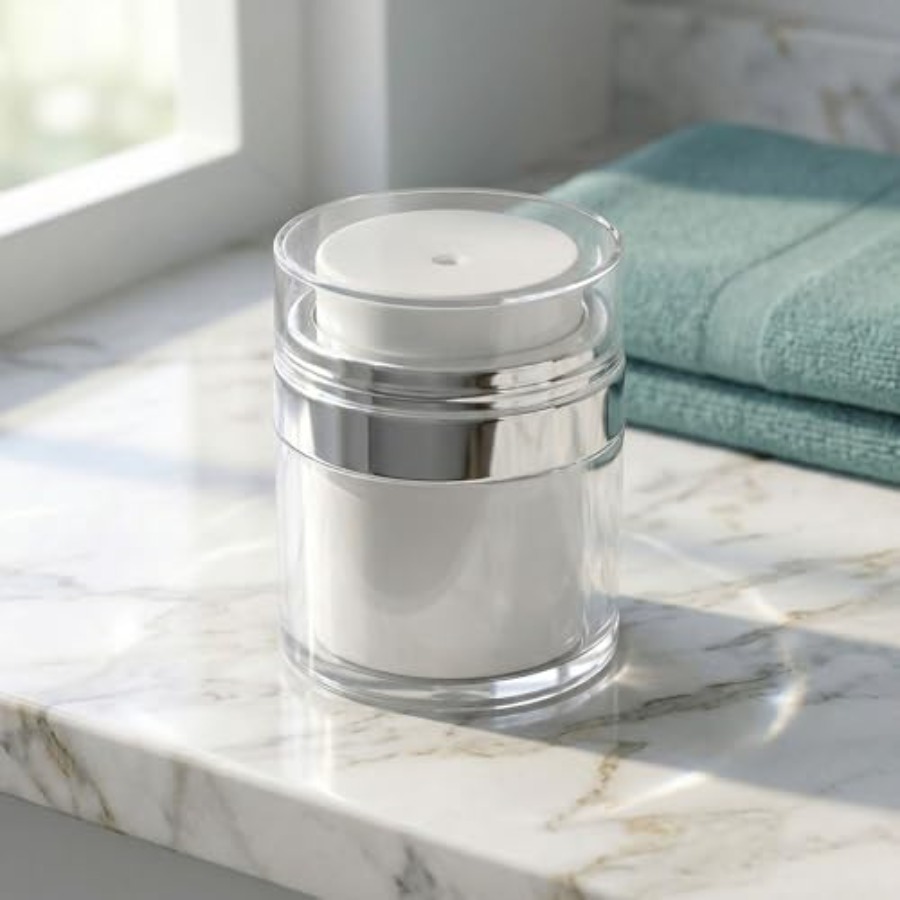 15ml and 30ml Clear Airs Pump  - مراجعة Luxury Skincare Jars وسعره