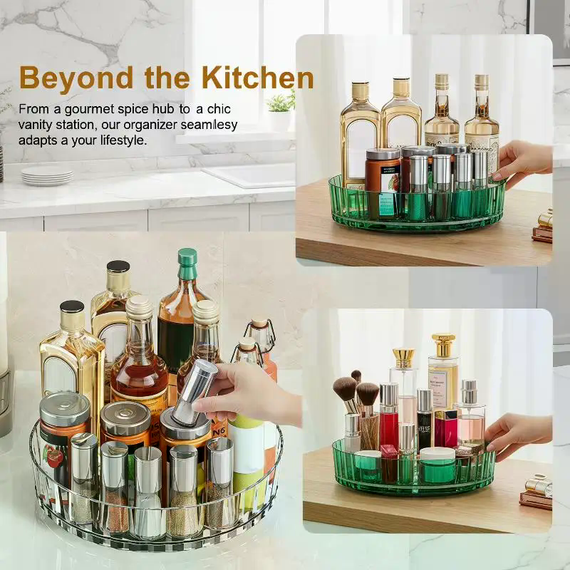 Rotating Perfume Organizer For - مراجعة Luxury Skincare Tray وسعره
