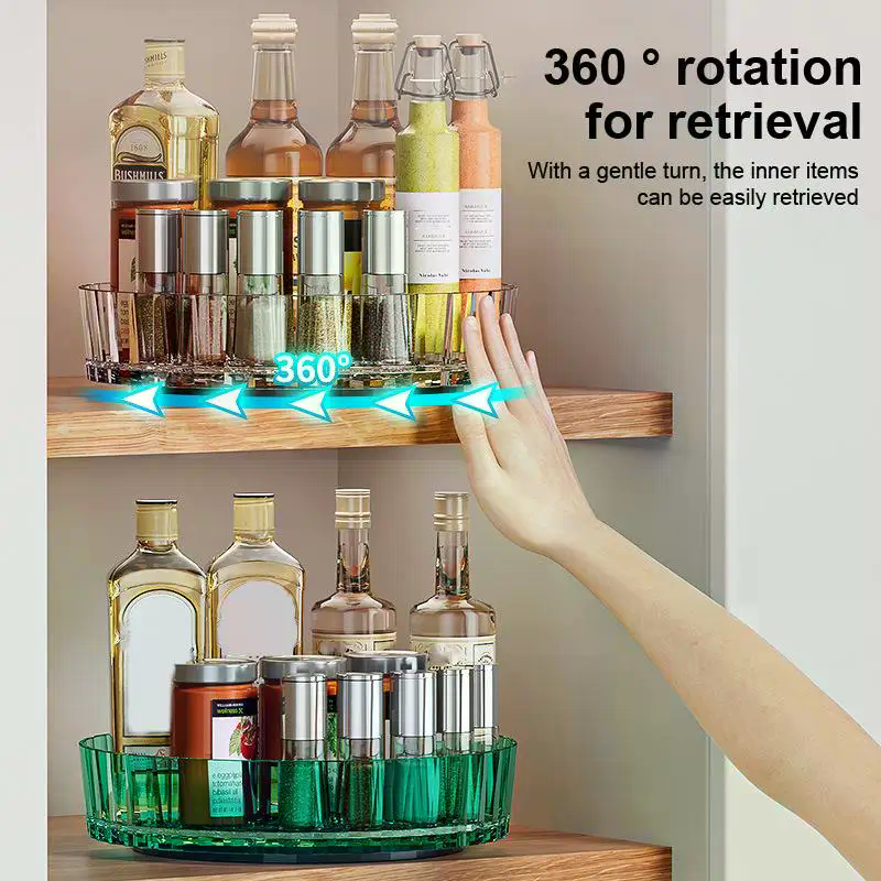Rotating Perfume Organizer For - مراجعة Luxury Skincare Tray وسعره
