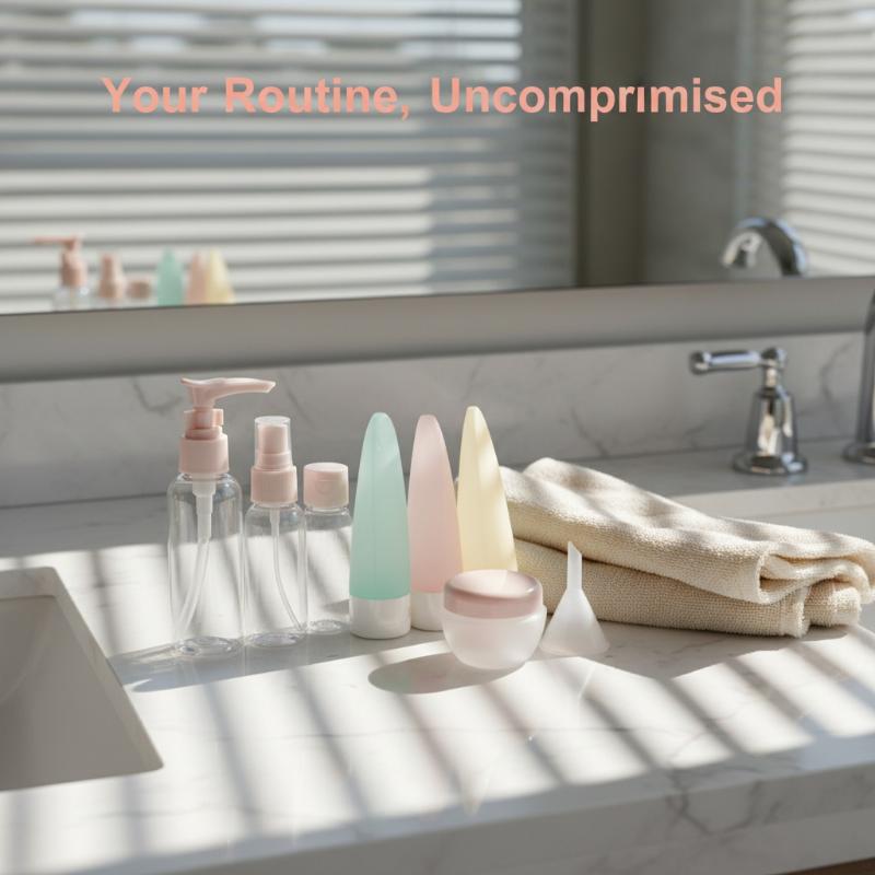 Luxury Travel Bottles Set 11in - مراجعة Luxury Skincare Bottles وسعره