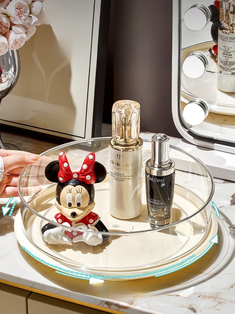 Large Capaci Rotating Cosmetic - مراجعة Luxury Skincare Tray وسعره