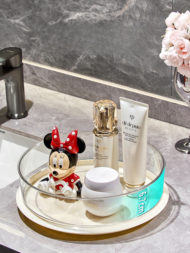 Large Capaci Rotating Cosmetic - مراجعة Luxury Skincare Tray وسعره