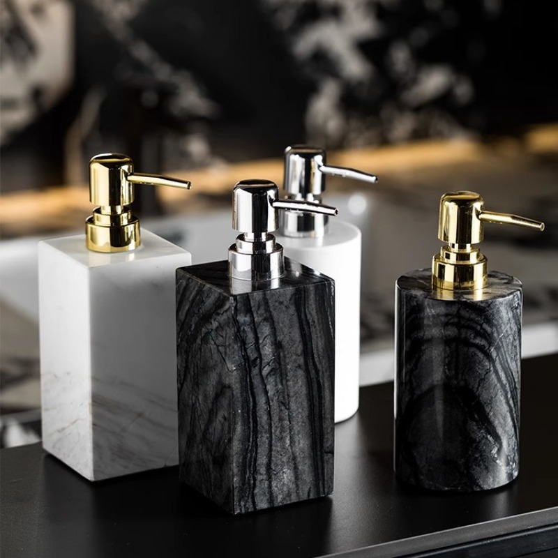 Natural Marble Soap Dispenser  - مراجعة Luxury Skincare Jars وسعره