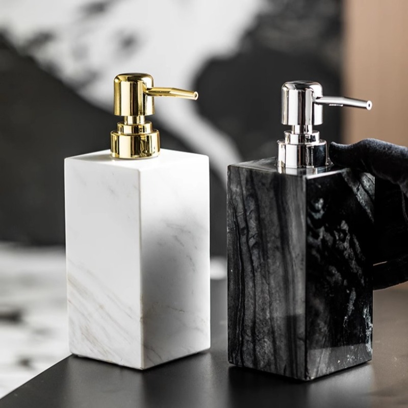 Natural Marble Soap Dispenser  - مراجعة Luxury Skincare Jars وسعره
