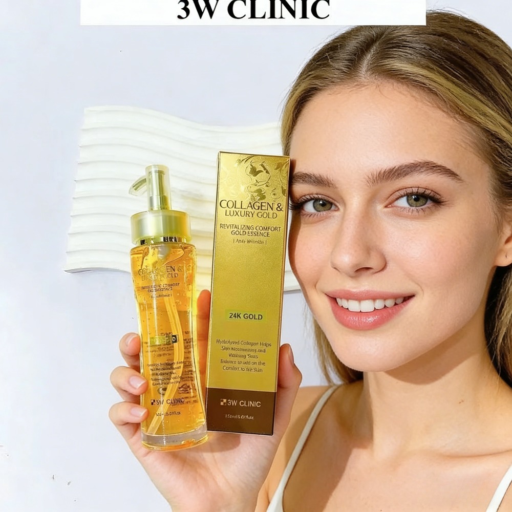 3WCLINIC Collagen & Luxury Gol - مراجعة Luxury Skincare Essence وسعره