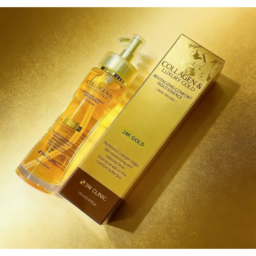 3WCLINIC Collagen & Luxury Gol - مراجعة Luxury Skincare Essence وسعره