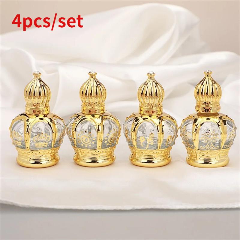 4pcs/set Luxury Golden Essenti - مراجعة Luxury Skincare Bottles وسعره