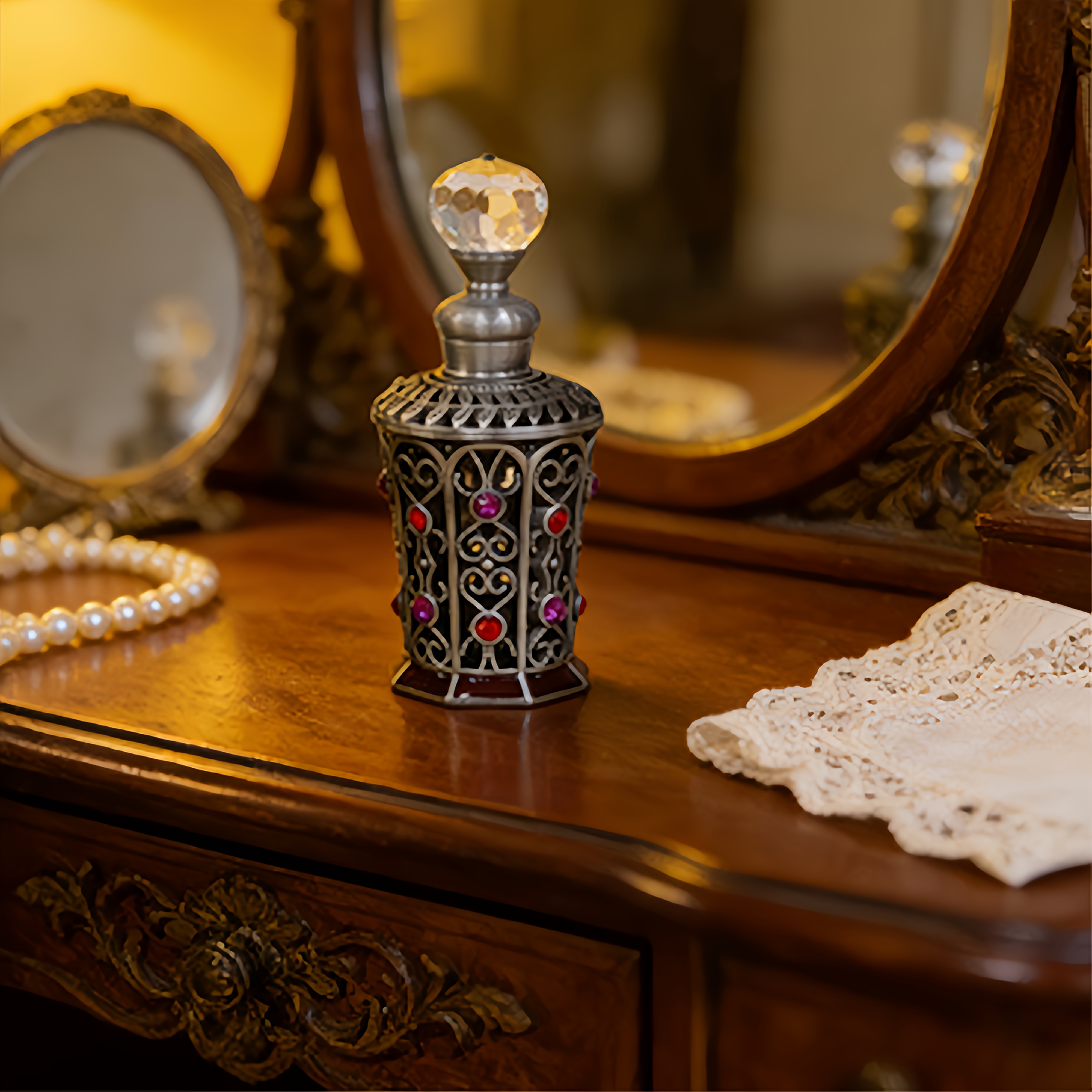 A Set of Vintage-Style Dispens - مراجعة Luxury Skincare Bottles وسعره